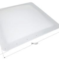 Icon Clear Bubble Skylight Dome, 24.5 x 23 in Flange, 20.5 x 19 in Opening, 4.5 in