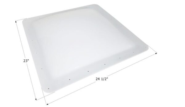 Icon Clear Bubble Skylight Dome, 24.5 x 23 in Flange, 20.5 x 19 in Opening, 4.5 in