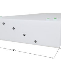 Icon 38 Gallon Fresh Water Tank, Rectangular, 55 x 24 x 7 in, White, USA Made