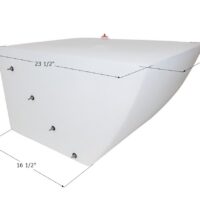 Icon 20 Gallon Fresh Water Tank, Rectangular, 23.5 x 18 x 13.25 in, White