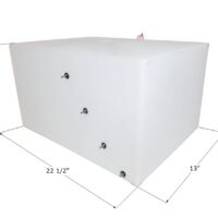 Icon 20 Gallon Fresh Water Tank, Rectangular, 17 x 22.5 x 13 in, White