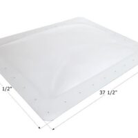 Icon Rectangular Bubble Skylight, White