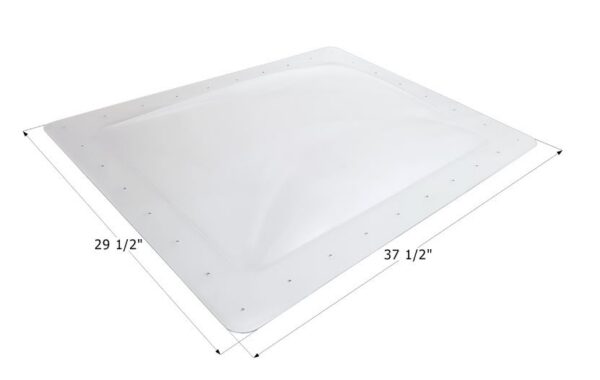 Icon Rectangular Bubble Skylight, White