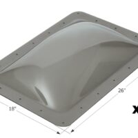 Icon Rectangular Bubble Skylight, Smoke, Set of 6