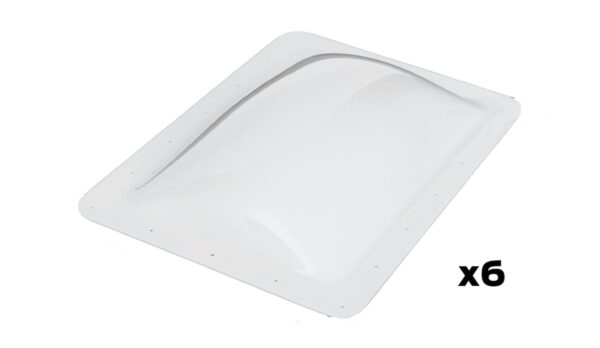 Icon Rectangular Bubble Skylight, White, Set of 6