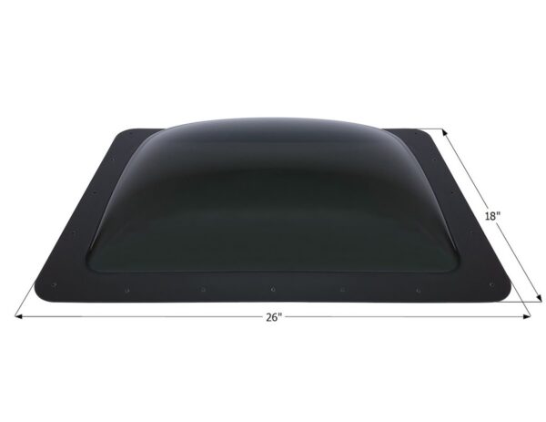 Icon Rectangular Bubble Skylight, Smoke, Single Unit