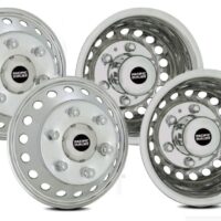 Pacific Dualies Wheel Simulator, 16-Inch 6-Lug Dual, Polished, Set of 4