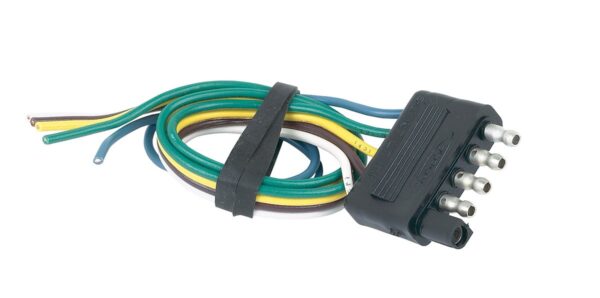 Hopkins Endurance 5-Flat Marine Trailer Connector, Black
