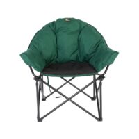 Faulkner Big Dog Padded Bucket Chair, Green and Black, 300-Pound Capacity