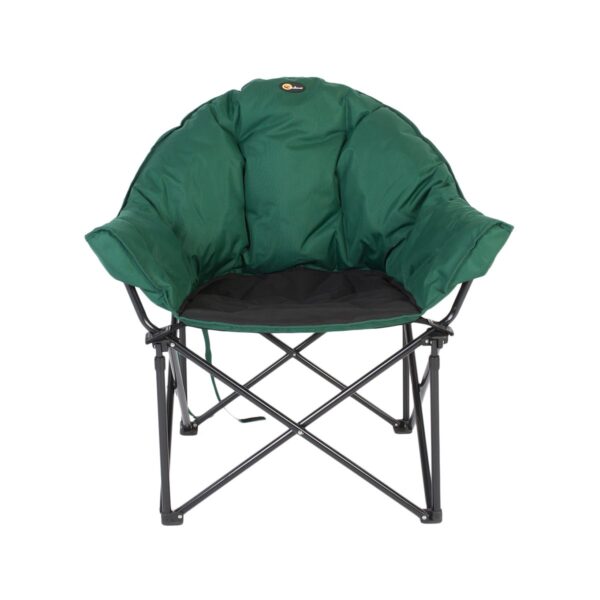 Faulkner Big Dog Padded Bucket Chair, Green and Black, 300-Pound Capacity