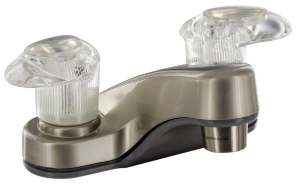 Phoenix Products Lavatory Faucet, 4 Inch Low-Arc, Brushed Nickel