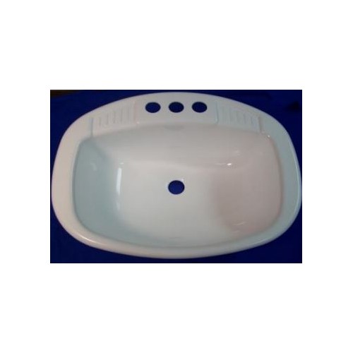 LaSalle Bristol Large RV Kitchen Sink, 20 in. x 16 in., Parchment