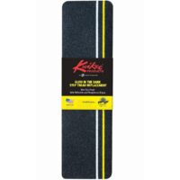 Lippert Glow-in-the-Dark Step Rug, Black with Yellow, 21 by 6 Inch