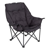 Lippert Big Bear Camping Chair Dark Gray, 400-Pound Capacity