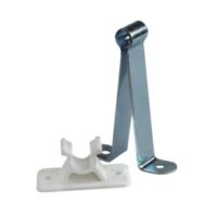 JR Products Silver Door Catch, C-Clip, 3 inch