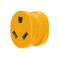 Camco 15 to 30 Amp RV Power Cord Adapter, Yellow