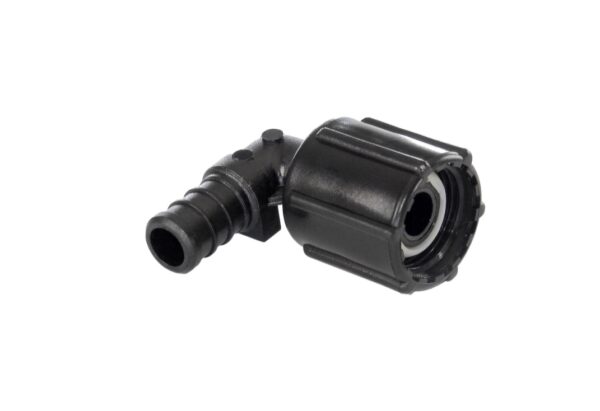 Elkhart Supply Fresh Water Elbow, 1/2 Inch Hose Barb to NPT Female, Black