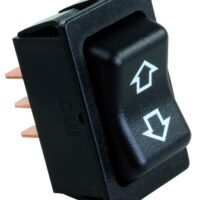 JR Products 12V, 40 Amp Momentary Slide Out Switch, Black