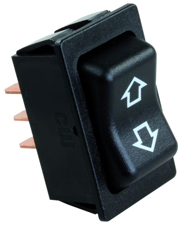 JR Products 12V, 40 Amp Momentary Slide Out Switch, Black
