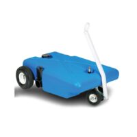 Barker 25-Gallon 4-Wheel Waste Tote, Blue with Valve