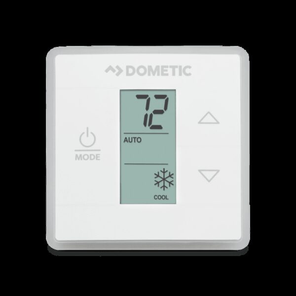 Dometic Wall Thermostat, 12V, Single-Stage, Furnace/Air Conditioner/Heat Strip/Heat Pump, 40-90°F