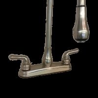 Empire Brass RV Kitchen Gooseneck Faucet, Brushed Nickel, 2-Handle, 8-Inch Deck Mount