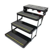 Lippert Kwikee 25 Series Triple Electric Entry Step, 24 in., Black