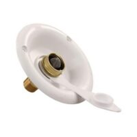 JR Products Fresh Water Inlet, Polar White, Recessed Mount
