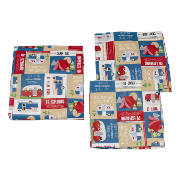 Lippert Multi-Colour RV Picnic Tablecloth with Bench Cover, 78 Inch