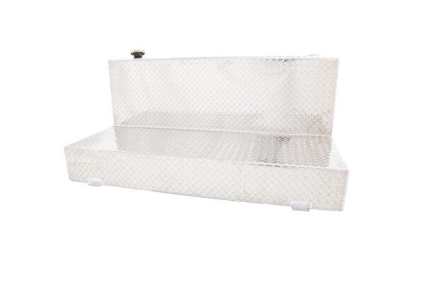 Dee Zee Aluminum Diesel Transfer Tank, L-Shape, 111 Gallon, Silver Diamond Plate