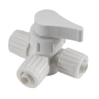 Elkhart Supply 1/2 Inch Water Heater Bypass Valve, Three-Way Center, White