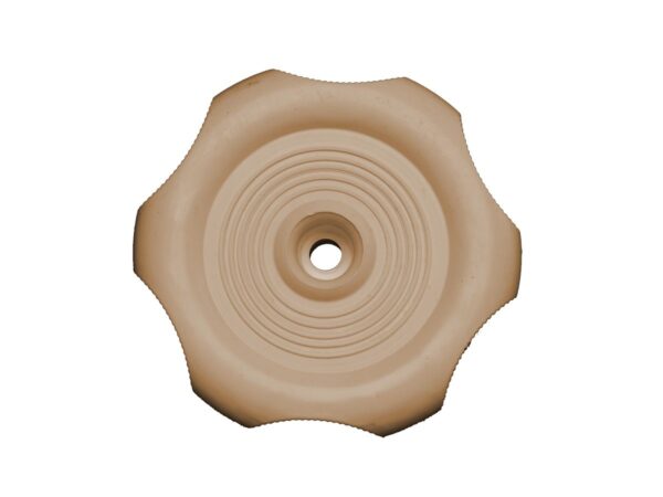 RV Designer Window Crank Knob, 2-1/4 in, 1/2 in Shaft, Beige