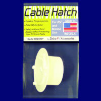 Zebra RV Electrical Cord Hatch, Polar White, Polypropylene