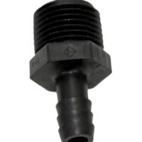 Valterra Male Threaded Adapter, 1/2-Inch to 3/8-Inch, Black