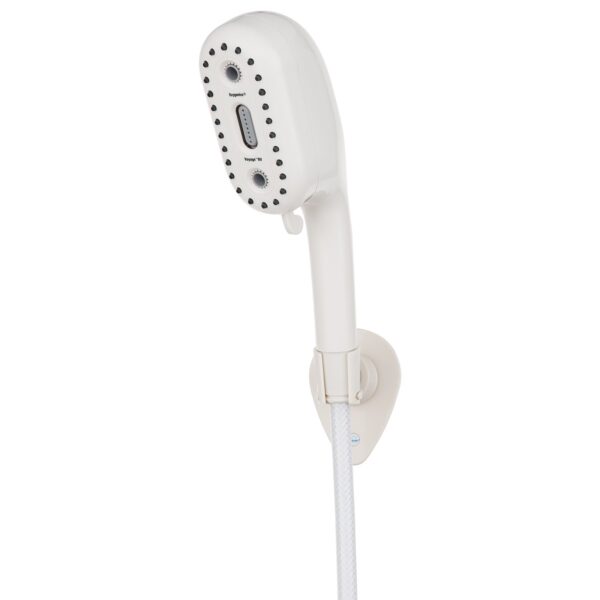 Oxygenics Voyage RV Shower Head, White, Hand-Held, Plastic, 4-Setting, 72-Inch Hose