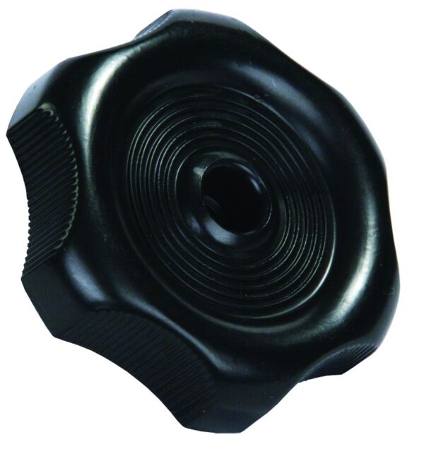 JR Products Round Window Crank Knob, Black, 2-3/16 Inch Diameter