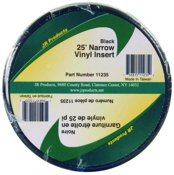 JR Products Trim Insert 3/4 Inch by 25 Feet, Black