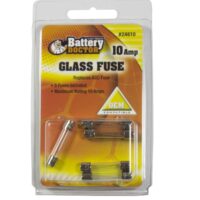 WirthCo Battery Doctor 10-Amp AGC Glass Fuse, Pack of 5