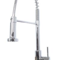 Empire Faucets Kitchen Faucet, Pull Out Spout, Chrome Silver