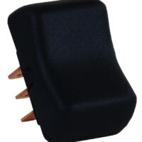 JR Products DPDT Rocker Switch, Black