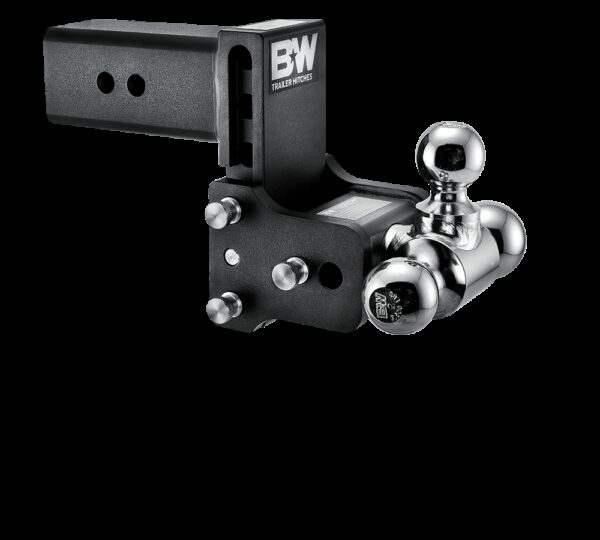 B&W Trailer Hitch Ball Mount 3" Receiver 21,000 lb Triple Ball Black with Swivels