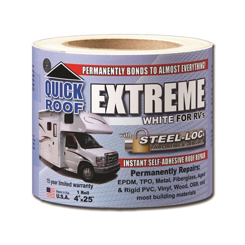 CoFair Quick Roof Repair Tape White 4 Inch x 25 Feet
