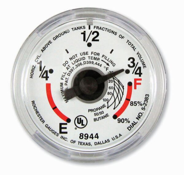 Manchester Tank Propane Tank Gauge with Snap On Bracket