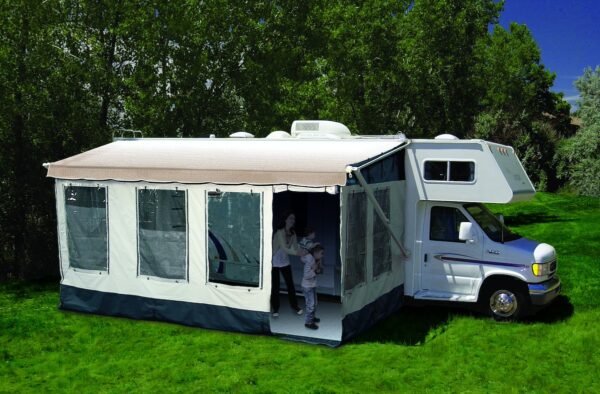 Carefree Buena Vista RV Awning Enclosure, Gray, 12-13' Length