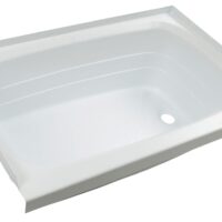 Lippert Better Bath Rectangular Bathtub, 36" x 24", Right Drain, White