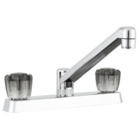 Dura Faucet 2-Hole Kitchen Sink Faucet, 8 Inch, Chrome