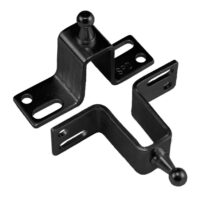 JR Products Hat-Shape Lift Support Bracket, 10mm Stud, Set of 2