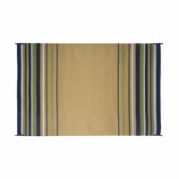 Faulkner Patio Mat, 12 x 9 Feet, Reversible Polypropylene, Striped
