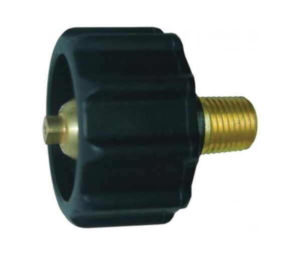 JR Products Propane Quick Connect Tailpiece, 100,000 BTU, Black