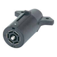 Husky Towing 7-Blade Trailer Connector, Trailer End, Black